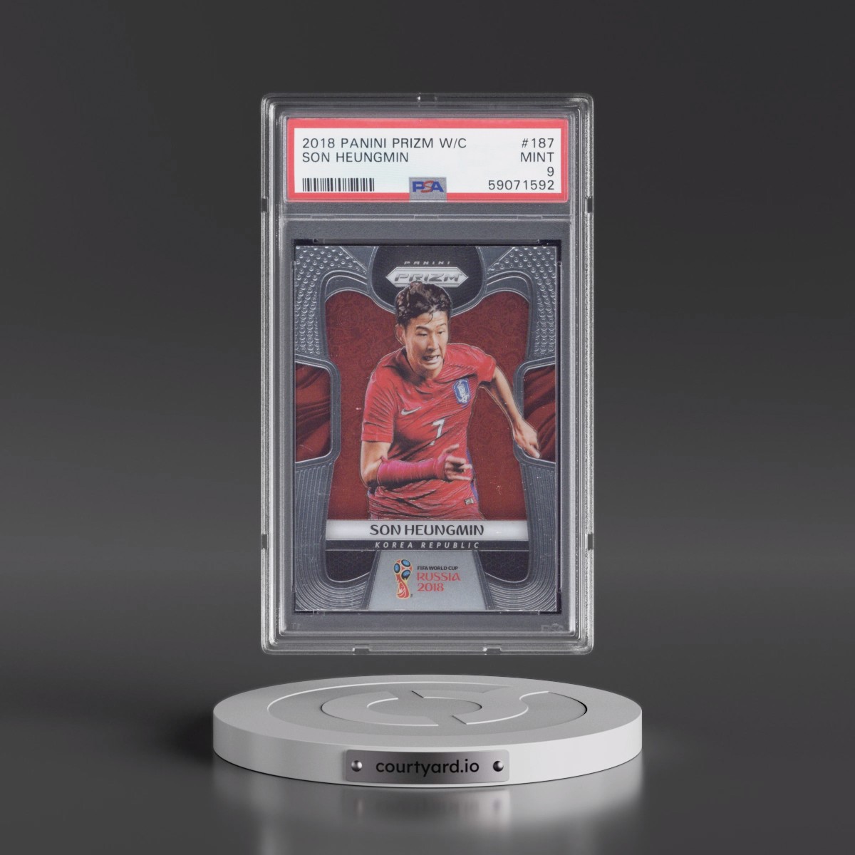 2018 Panini Prizm World Cup #187 Son Heungmin (PSA 9 MINT)