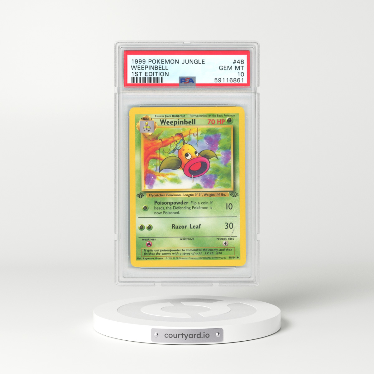 1999 Jungle #48 Weepinbell - 1st Edition (PSA 10 GEM MINT)