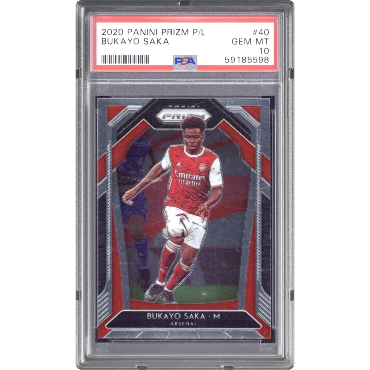 2020 Panini Prizm Premier League #40 Bukayo Saka (PSA 10 GEM MINT)