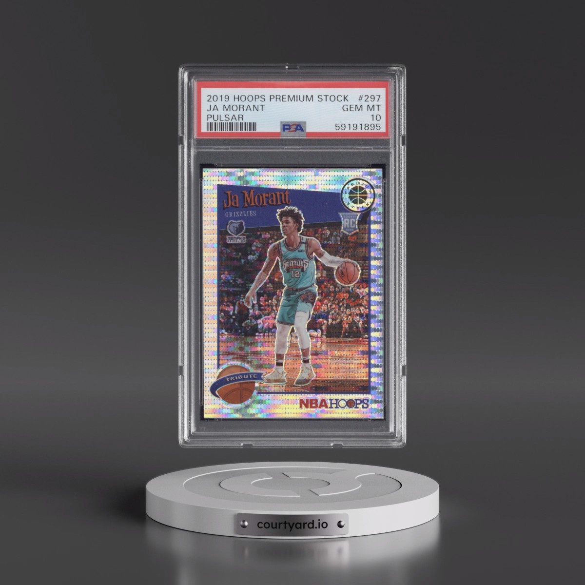 2019 Panini Hoops Premium Stock #297 Ja Morant - Pulsar (PSA 10 GEM MINT)