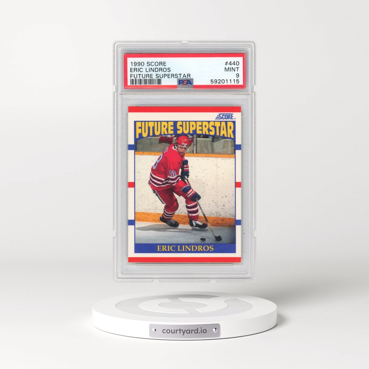 1990 Score #440 Eric Lindros - Future Superstar (PSA 9 MINT)