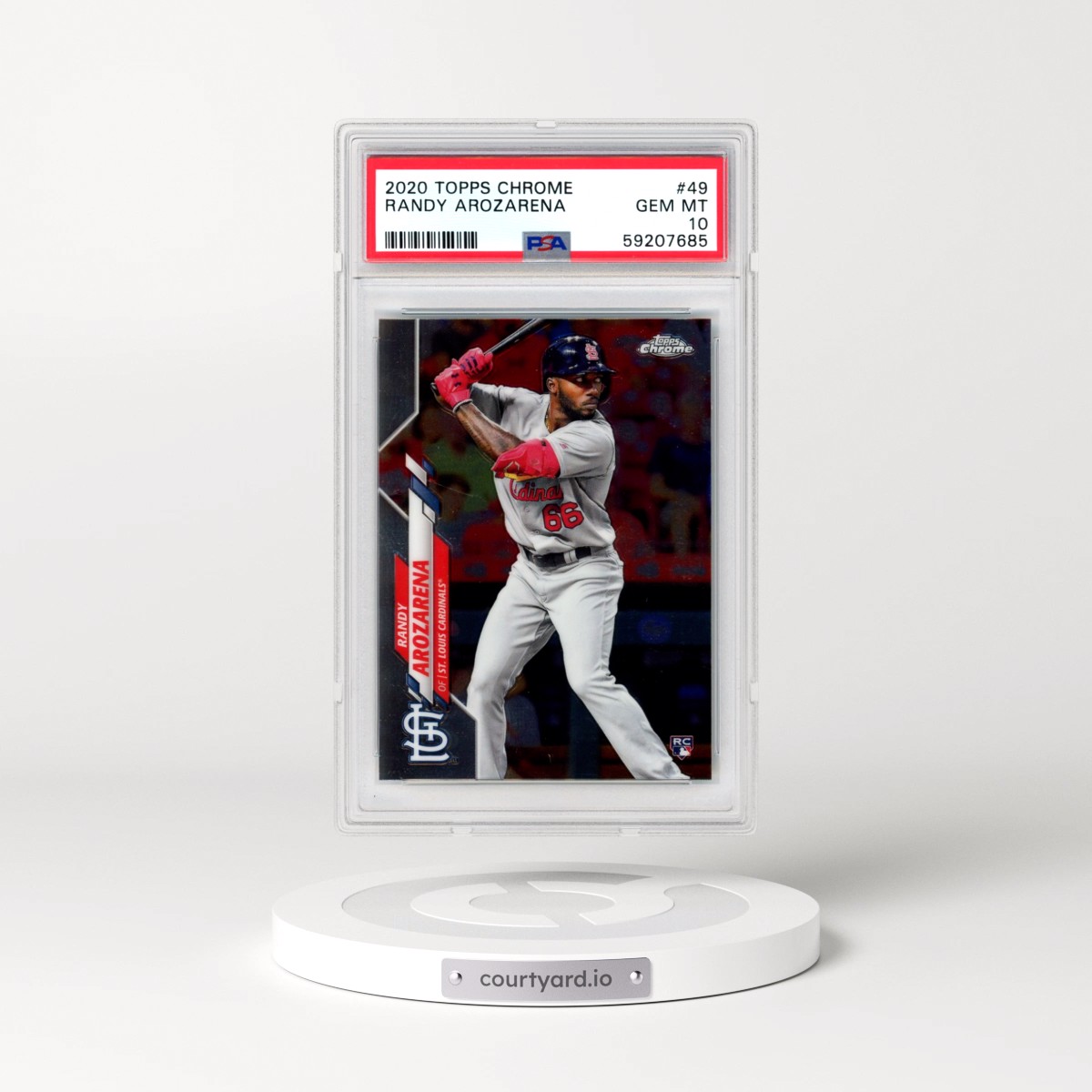 2020 Topps Chrome #49 Randy Arozarena (PSA 10 GEM MINT)