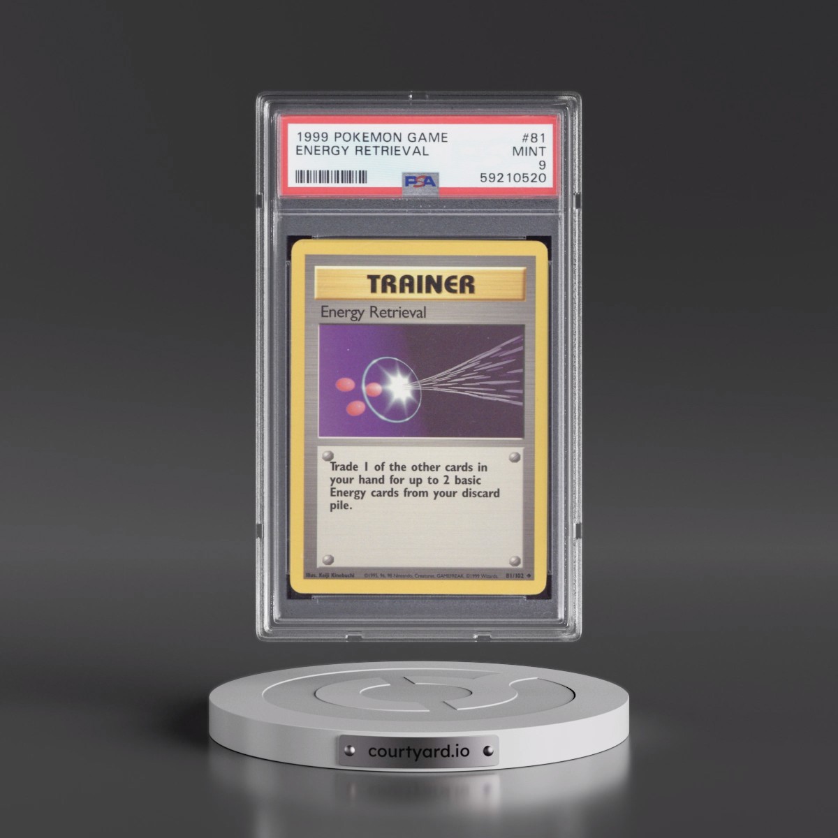 1999 Pokémon Game #81 Energy Retrieval (PSA 9 MINT)