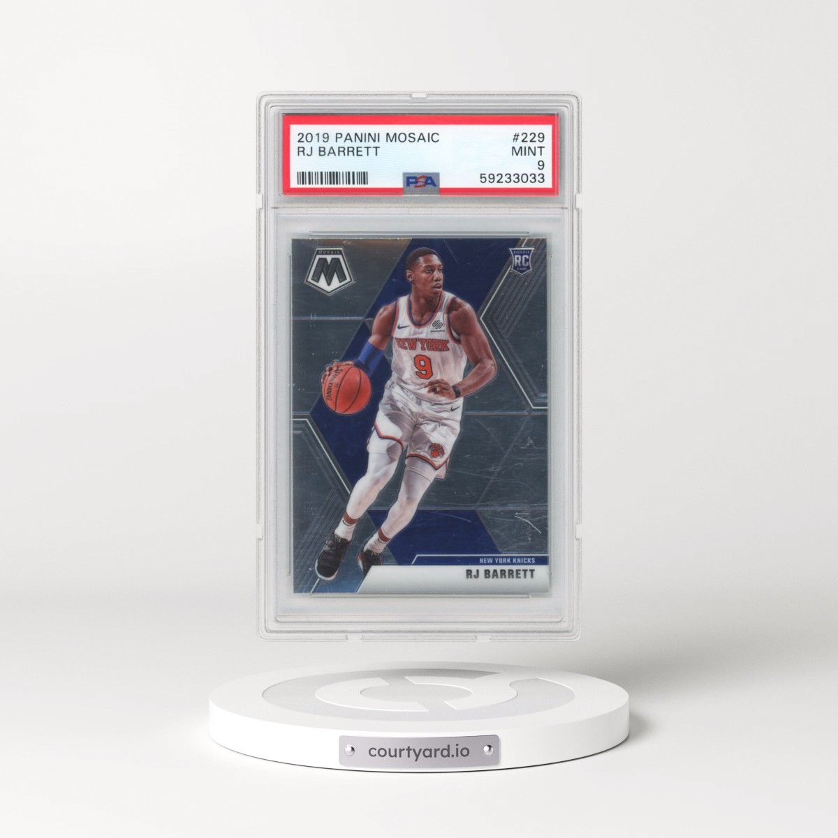 2019 Panini Mosaic #229 RJ Barrett (PSA 9 MINT)