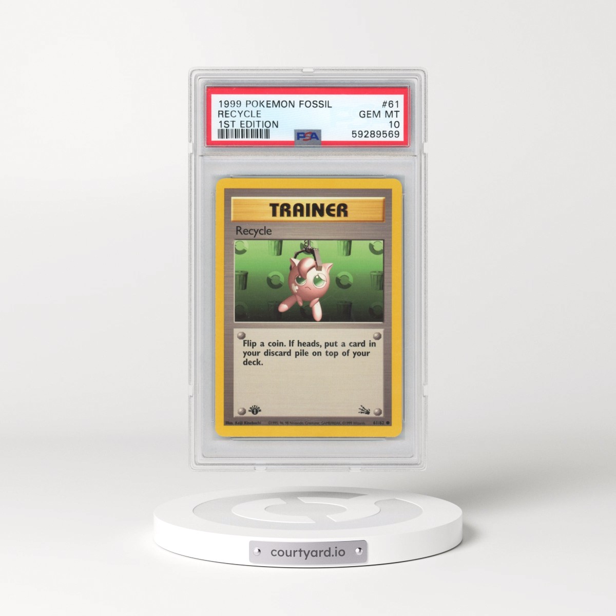 1999 Pokémon Fossil #61 Recycle - 1st Edition (PSA 10 GEM MINT)
