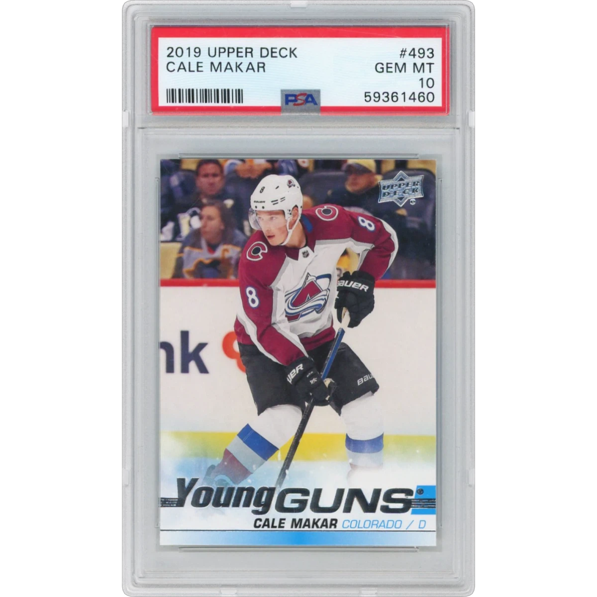 2019 Upper Deck #493 Cale Makar, PSA 10