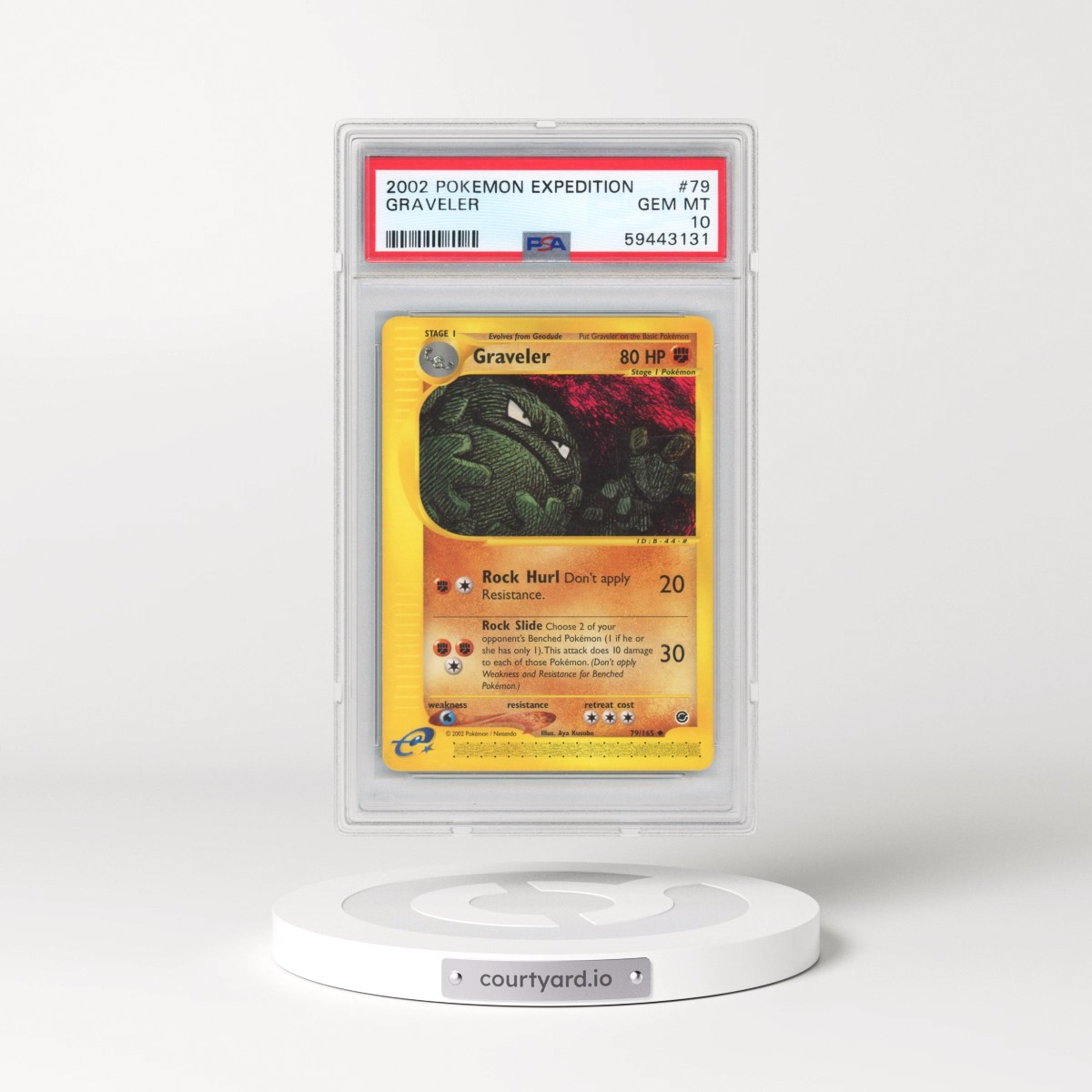 2002 Pokémon Expedition #79 Graveler (PSA 10 GEM MINT)