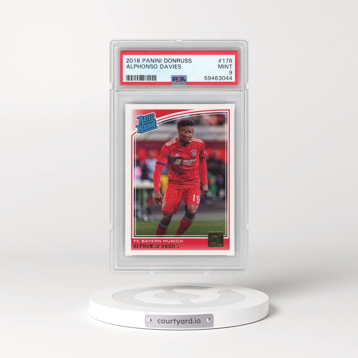 2018 Panini Donruss #176 Alphonso Davies (PSA 9 MINT)