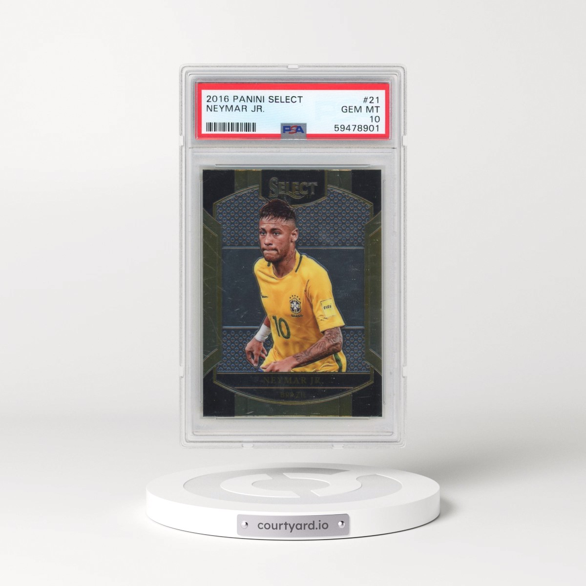 2016 Panini Select #21 Neymar Jr. (PSA 10 GEM MINT)