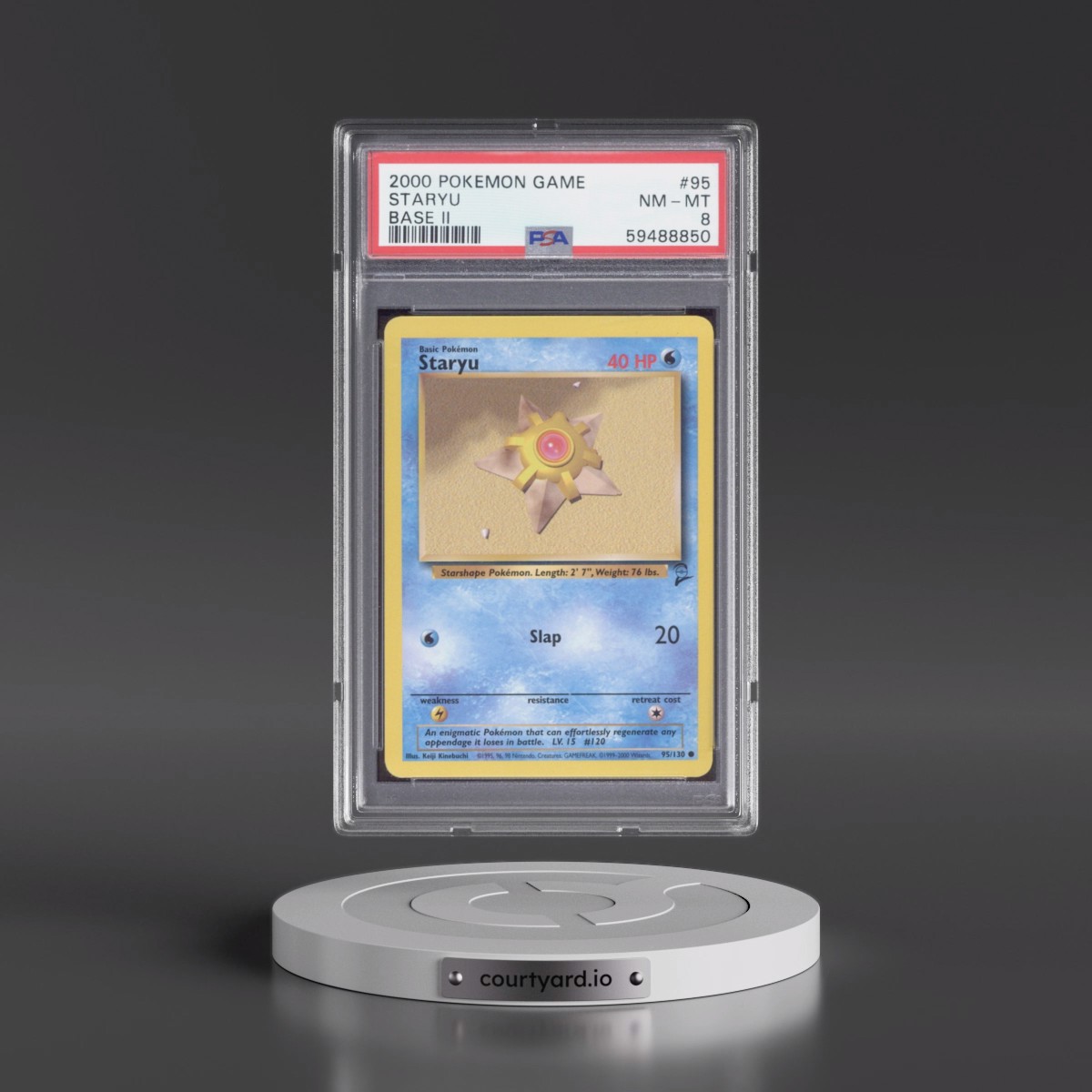 2000 Pokémon Game Base II #95 Staryu (PSA 8 NM-MT)