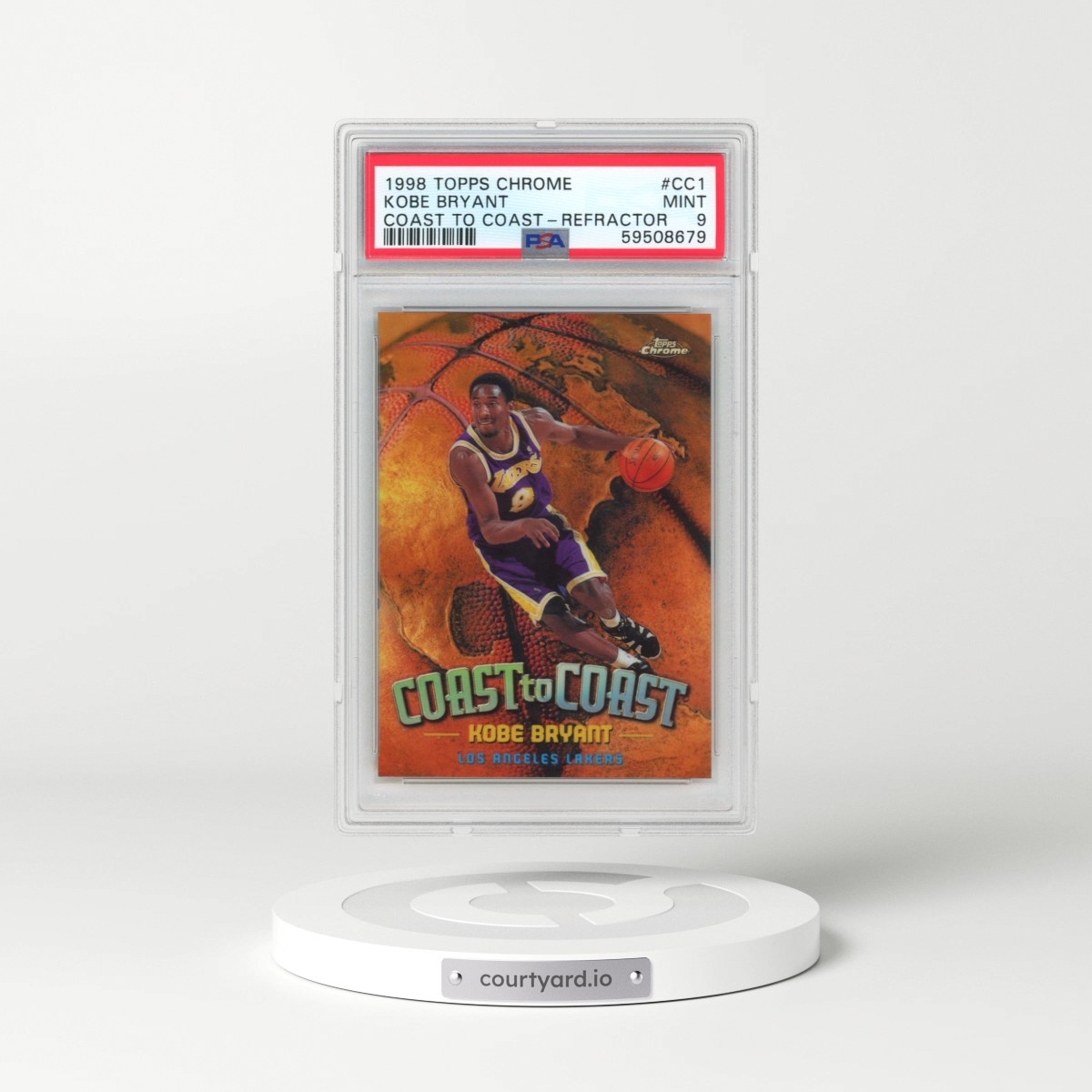 1998 Topps Chrome Coast to Coast #CC1 Kobe Bryant - Refractor (PSA 9 MINT)
