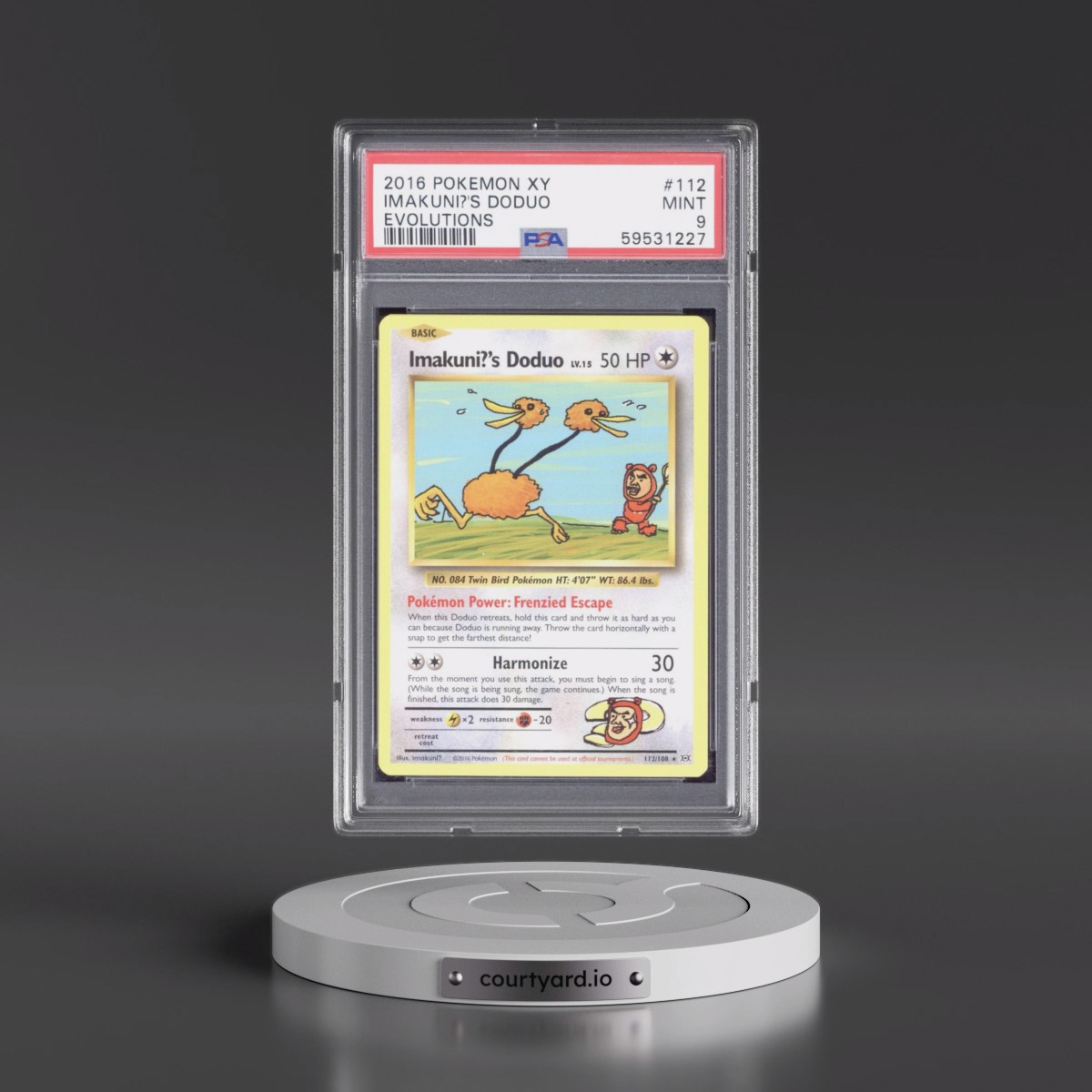 2016 Pokémon XY Evolutions #112 Imakuni?'s Doduo (PSA 9 MINT)