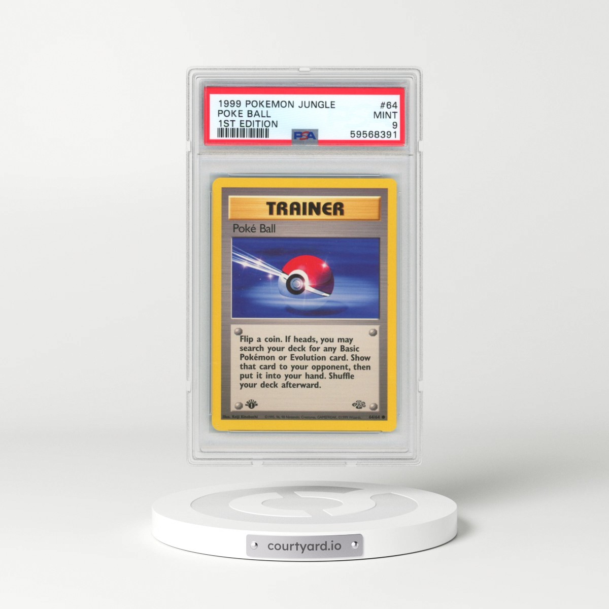 1999 Pokémon Jungle #64 Poke Ball - 1st Edition (PSA 9 MINT)