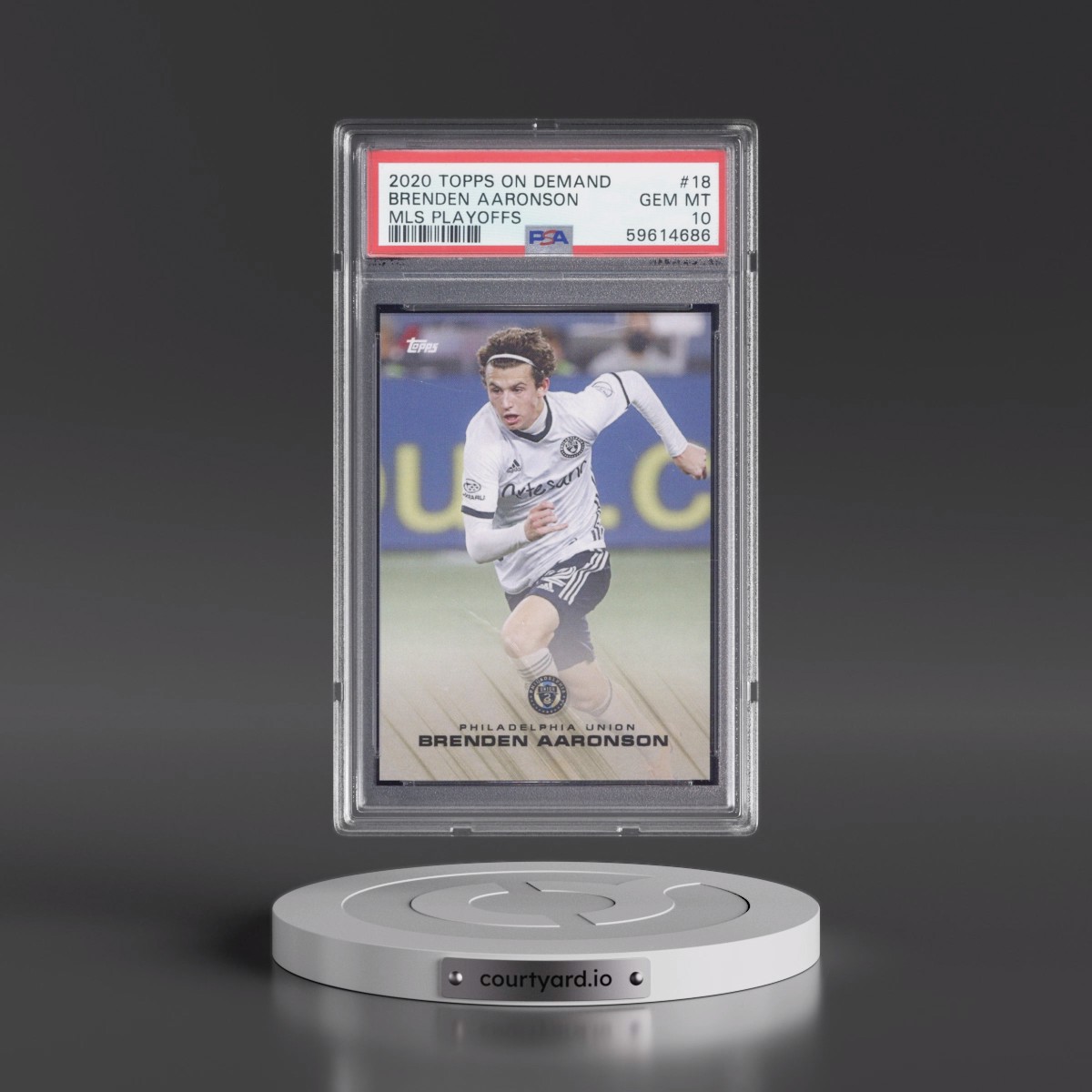 2020 Topps on Demand MLS Playoffs #18 Brenden Aaronson (PSA 10 GEM MINT)