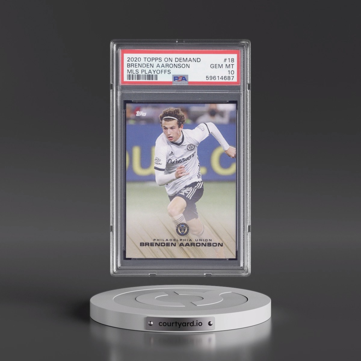 2020 Topps on Demand MLS Playoffs #18 Brenden Aaronson (PSA 10 GEM MINT)