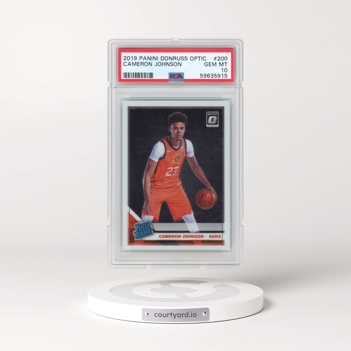 2019 Panini Donruss Optic #200 Cameron Johnson (PSA 10 GEM MINT)
