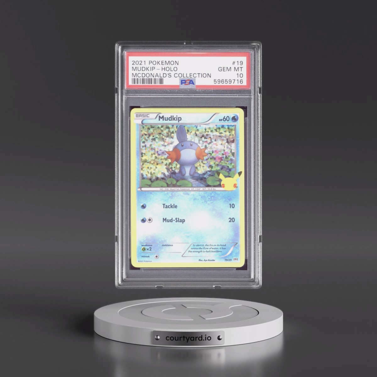 2021 Pokémon Mcdonald's Collection #19 Mudkip - Holo (PSA 10 GEM MINT)