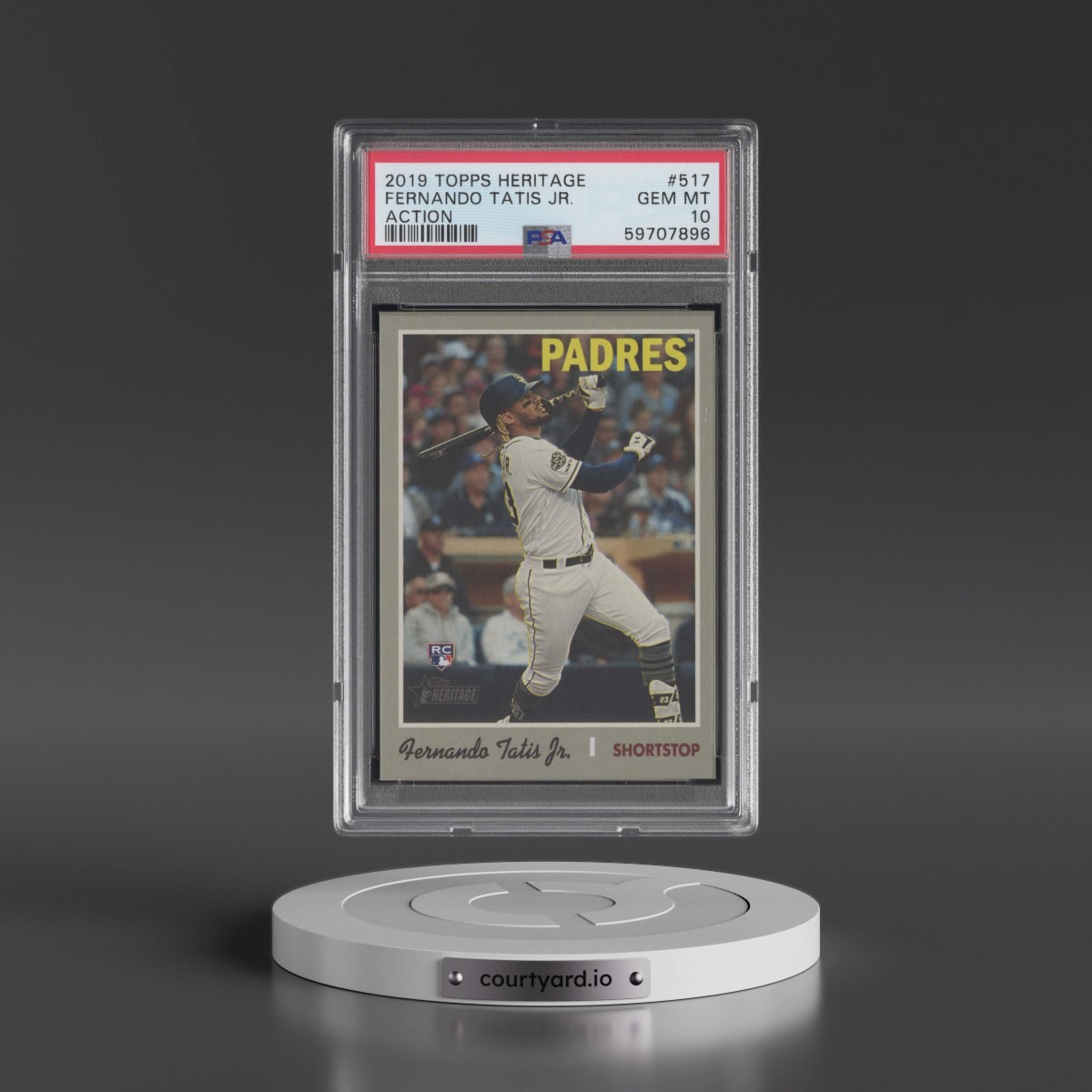 2019 Topps Heritage Fernando Tatis Jr. - Action #517 PSA 10