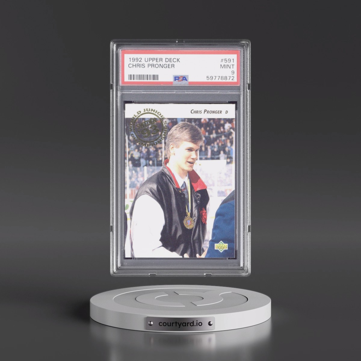 1992 Upper Deck #591 Chris Pronger (PSA 9 MINT)