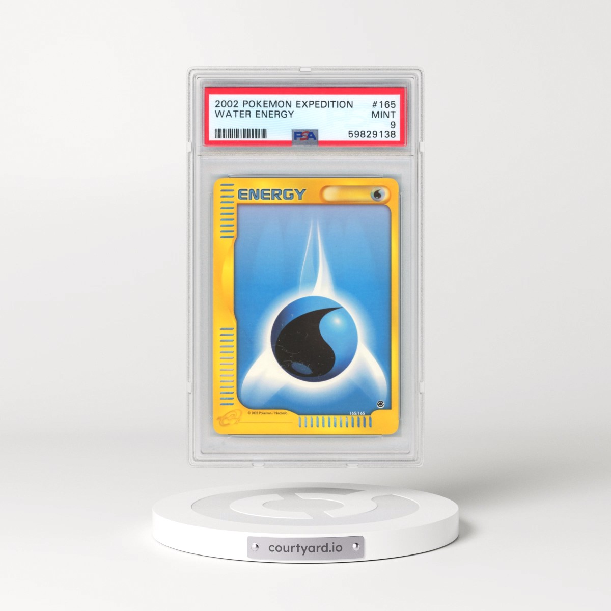 2002 Pokémon Expedition #165 Water Energy (PSA 9 MINT)