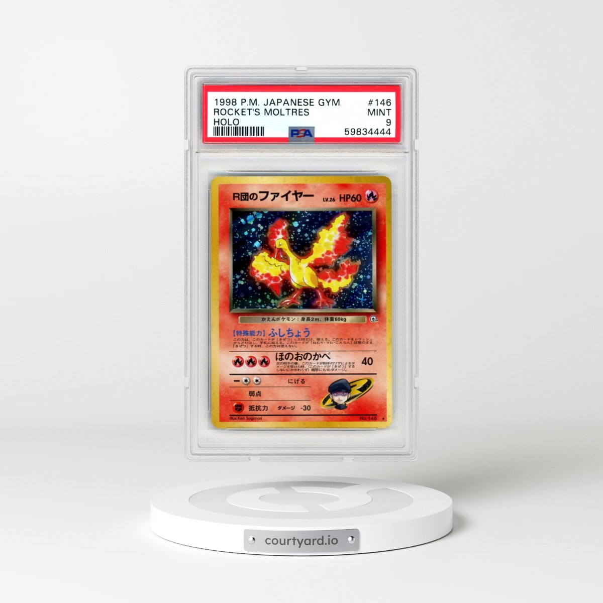 1998 Pokémon Gym #146 Rocket's Moltres - Holo (PSA 9 MINT)
