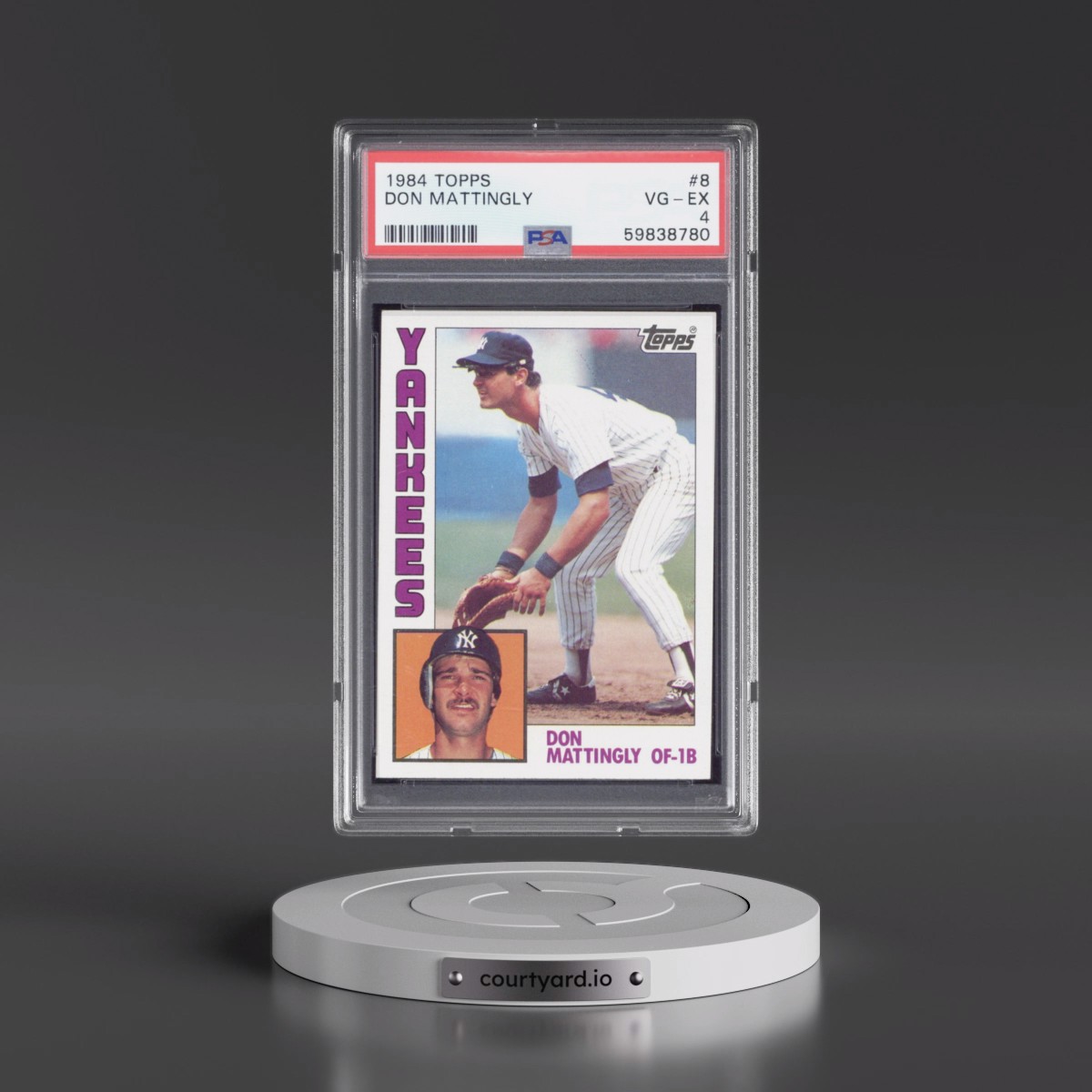 1984 Topps #8 Don Mattingly (PSA 4 VG-EX)