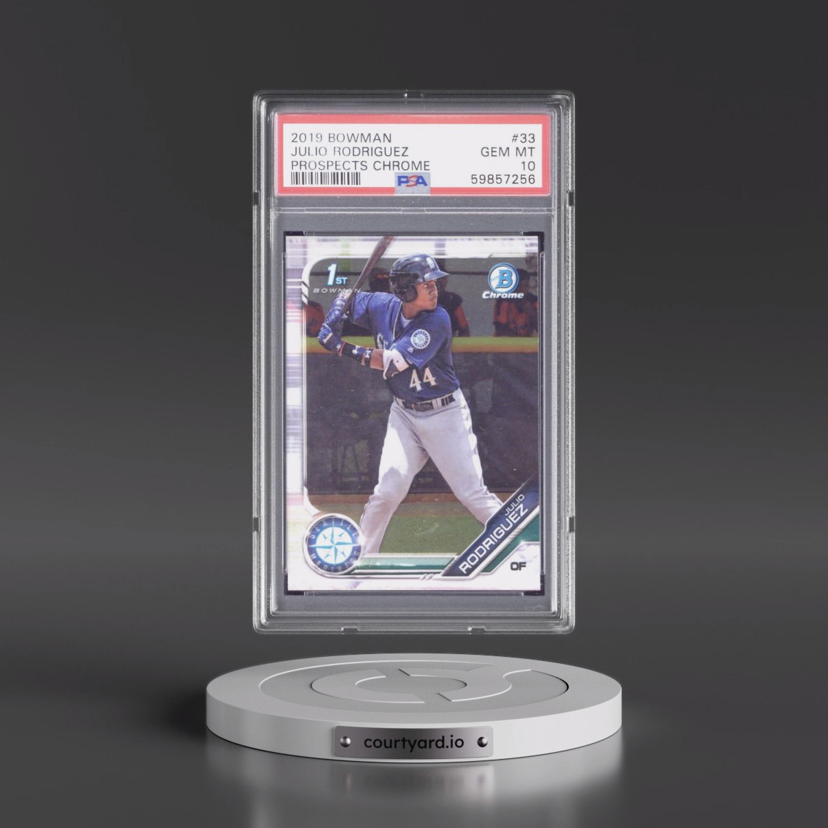 2019 Bowman Prospects Chrome #33 Julio Rodriguez (PSA 10 GEM MINT)