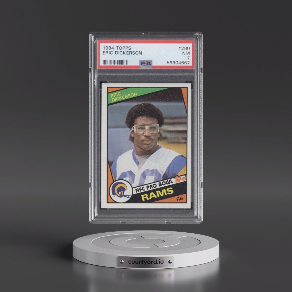 1984 Topps #280 Eric Dickerson (PSA 7 NM)