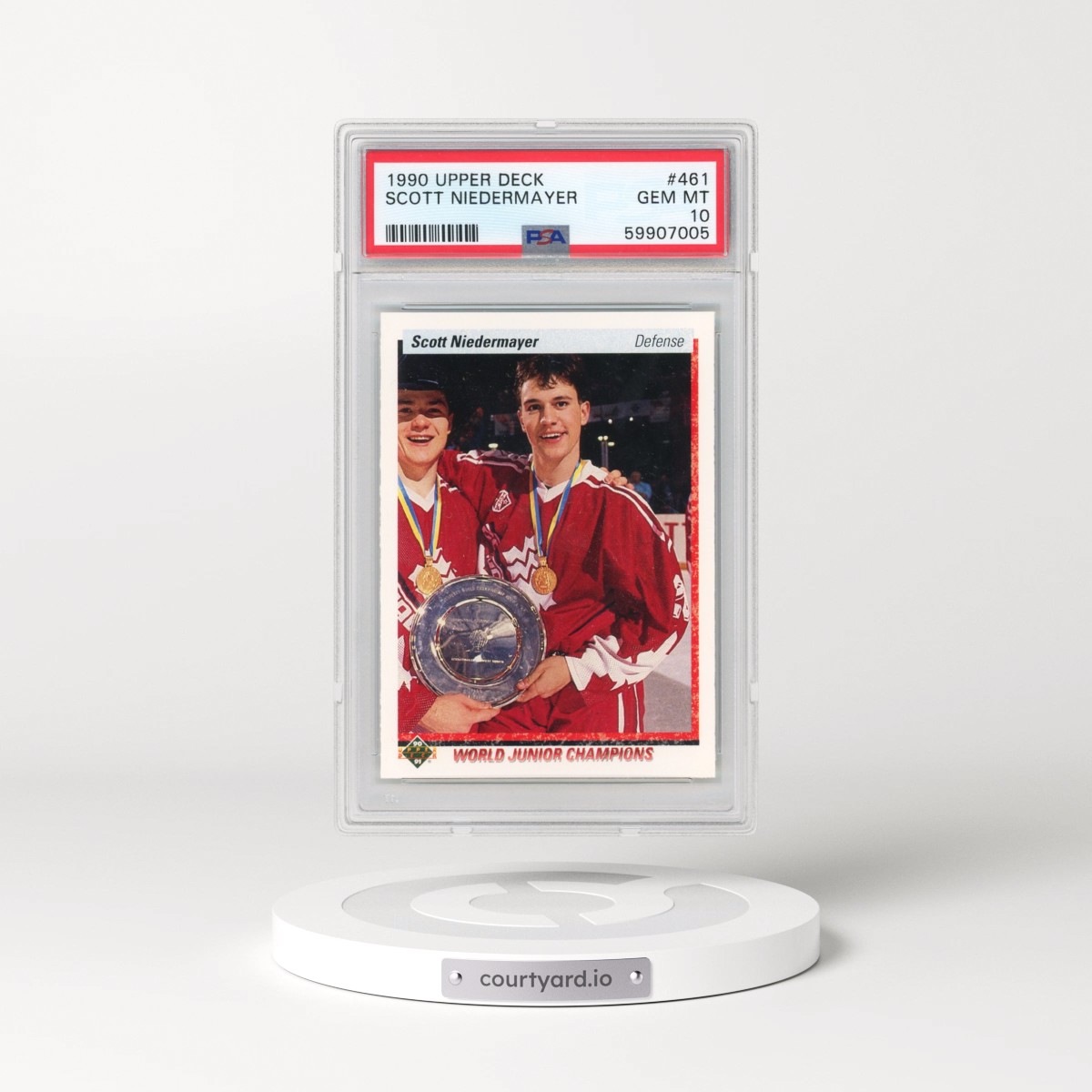 1990 Upper Deck #461 Scott Niedermayer (PSA 10 GEM MINT)