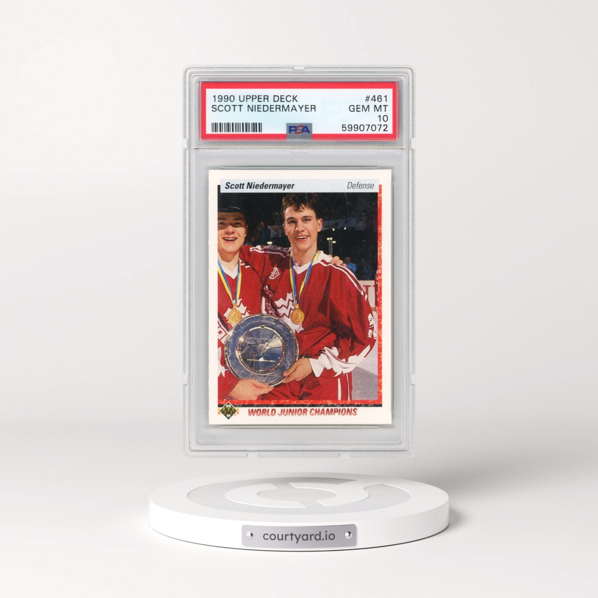 1990 Upper Deck #461 Scott Niedermayer (PSA 10 GEM MINT)