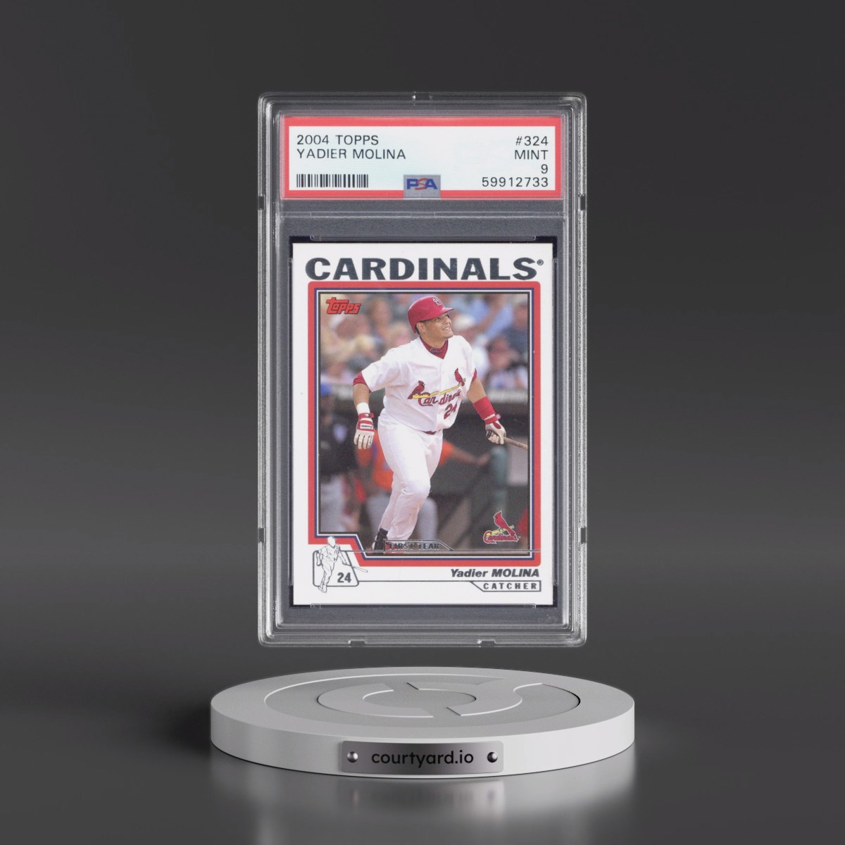 2004 Topps #324 Yadier Molina (PSA 9 MINT)