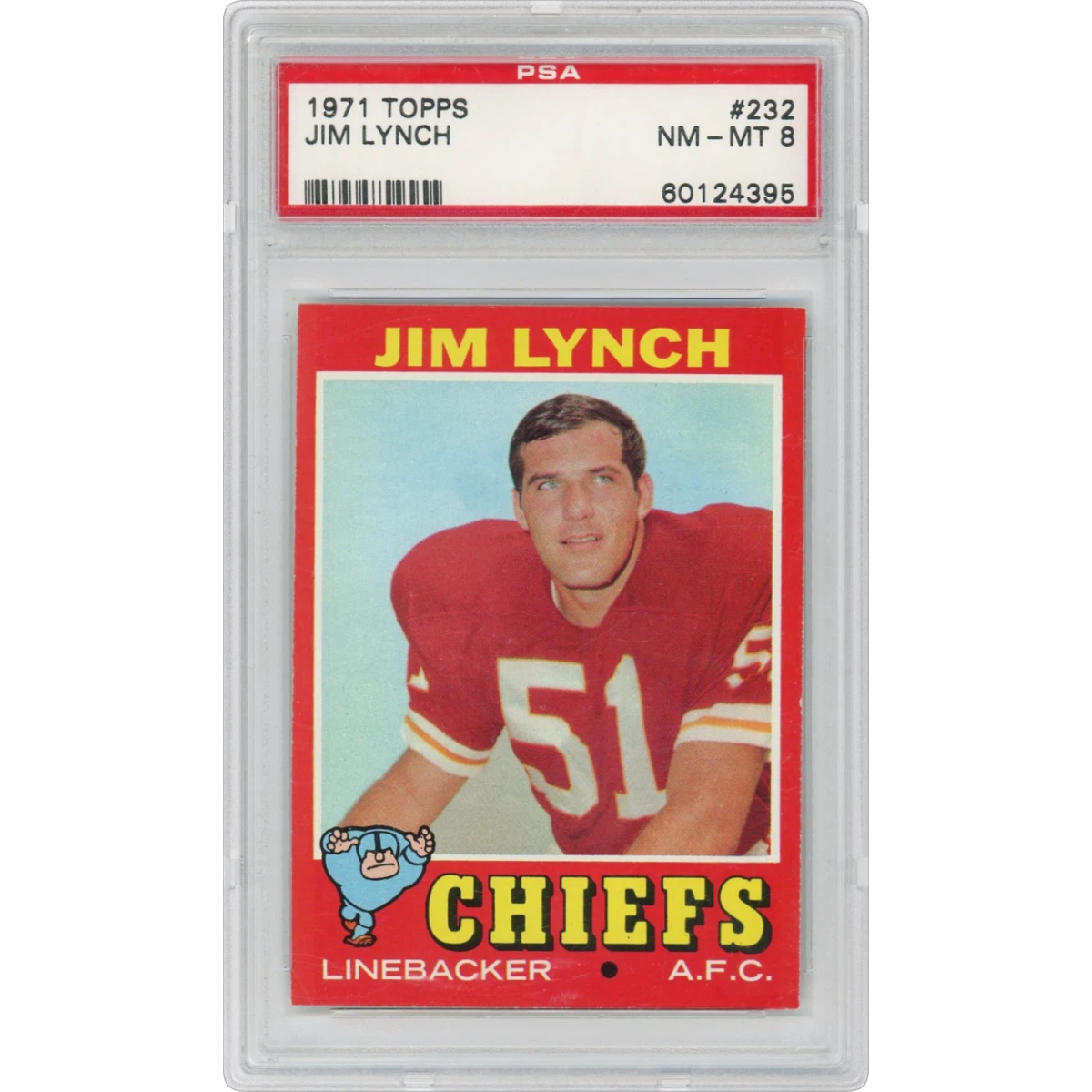 1971 Topps #232 Jim Lynch (PSA 8 NM-MT)