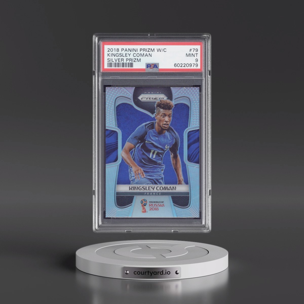 2018 Panini Prizm World Cup Kingsley Coman - Silver Prizm #79 PSA 9