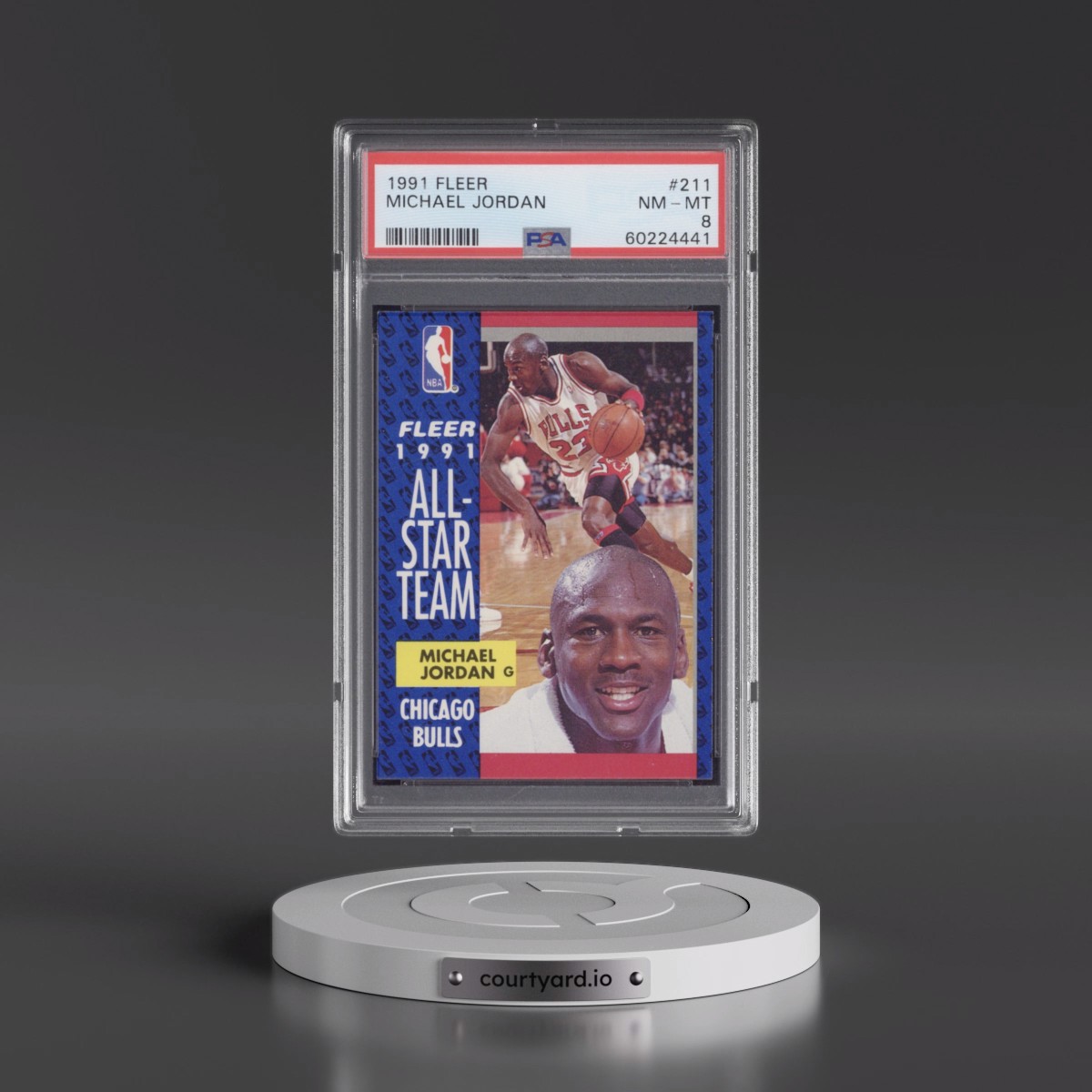 1991 Fleer #211 Michael Jordan (PSA 8 NM-MT)