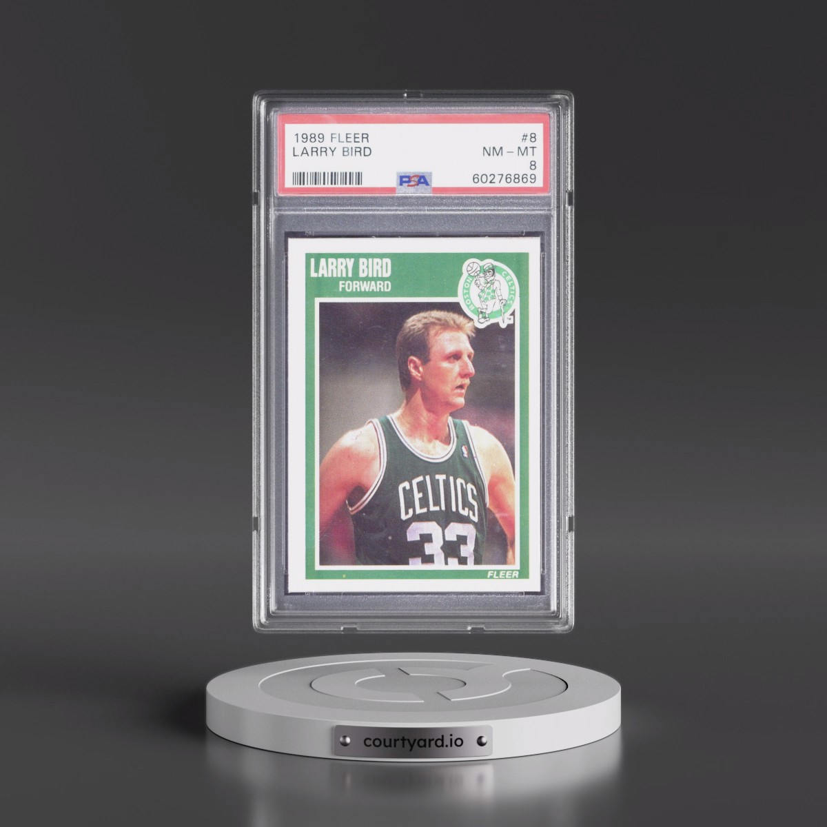 1989 Fleer #8 Larry Bird (PSA 8 NM-MT)
