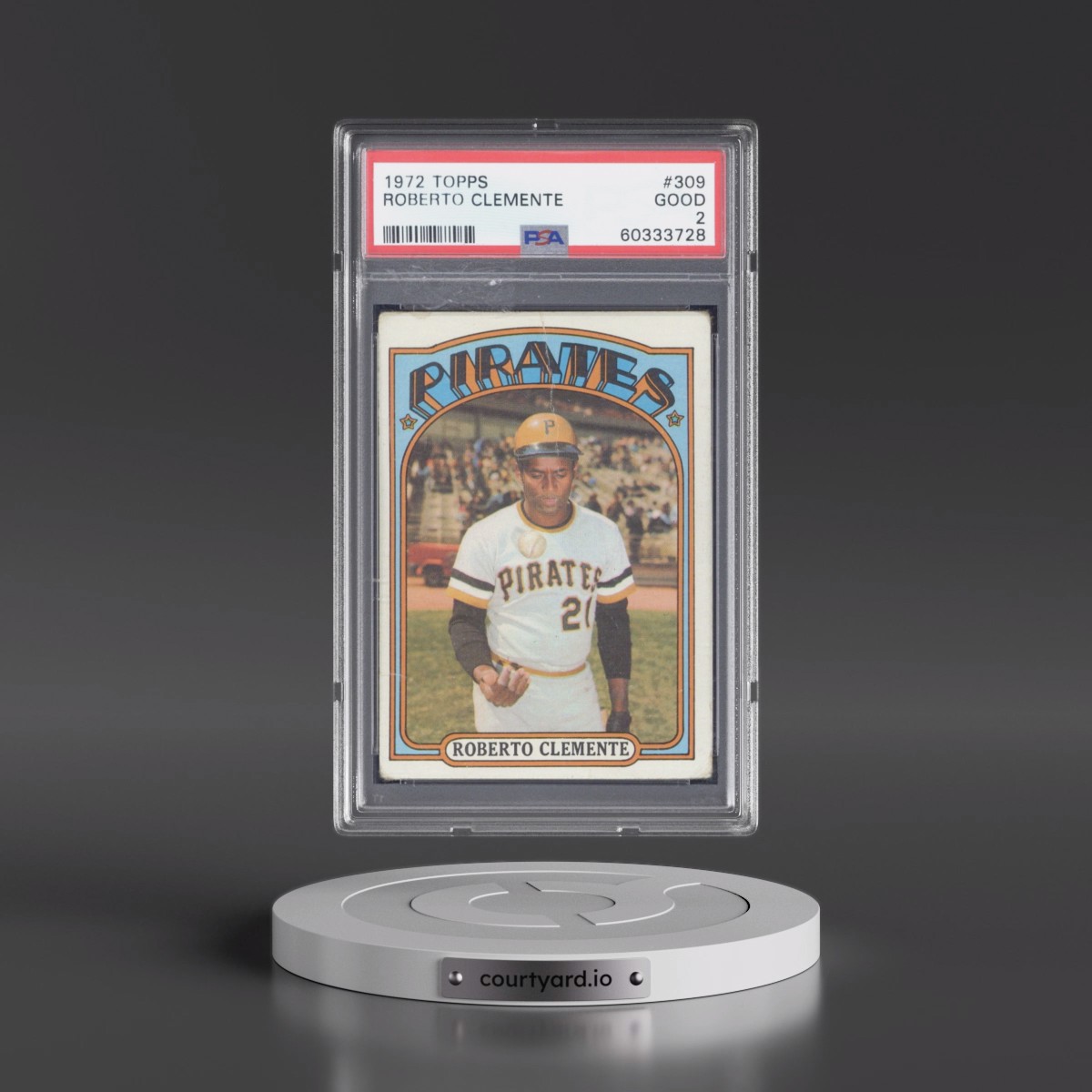 1972 Topps #309 Roberto Clemente (PSA 2 GOOD)
