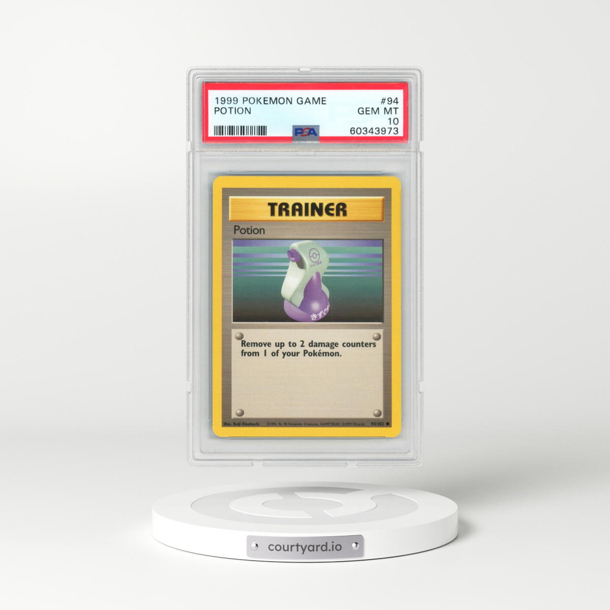 1999 Pokémon Game #94 Potion (PSA 10 GEM MINT)