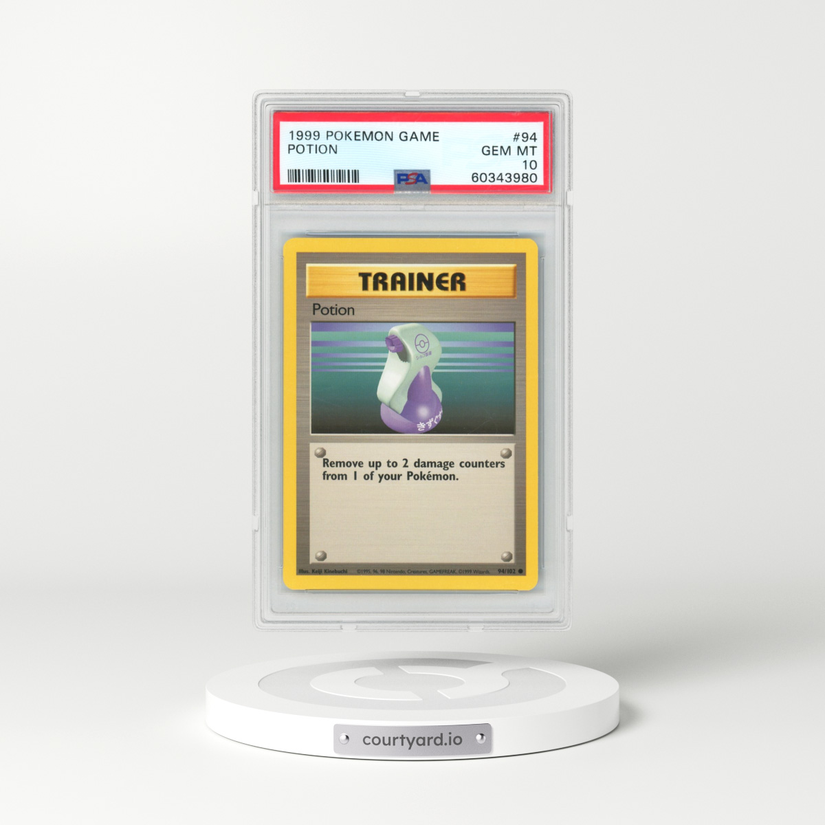 1999 Pokémon Game #94 Potion (PSA 10 GEM MINT)