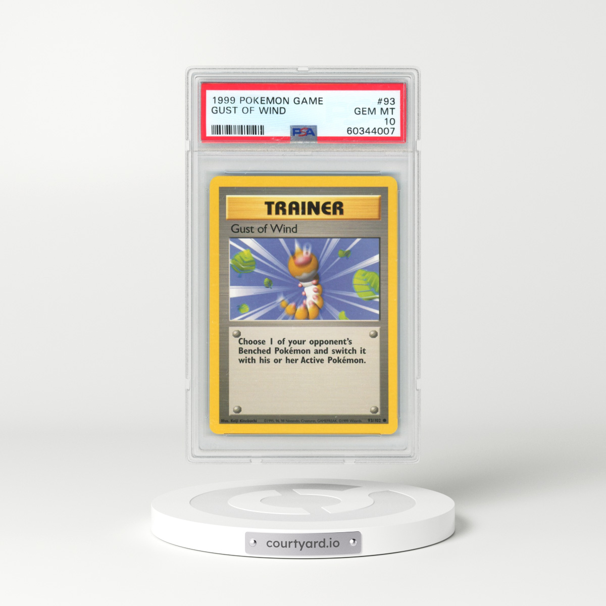 1999 Pokémon Game #93 Gust of Wind (PSA 10 GEM MINT)