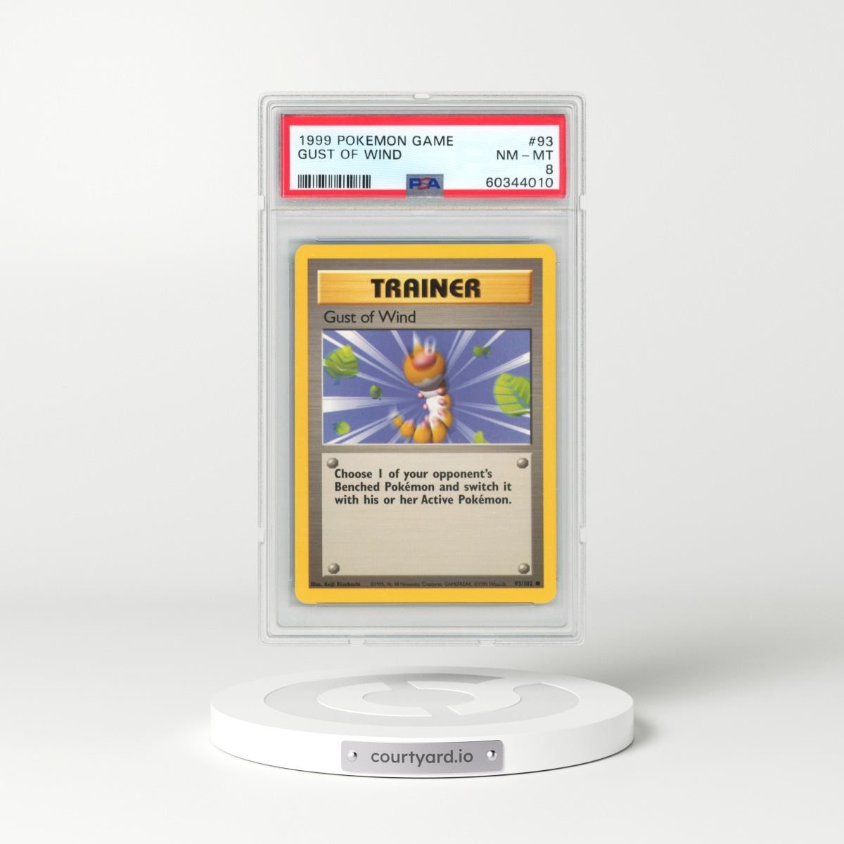 1999 Pokémon Game #93 Gust of Wind (PSA 8 NM-MT)