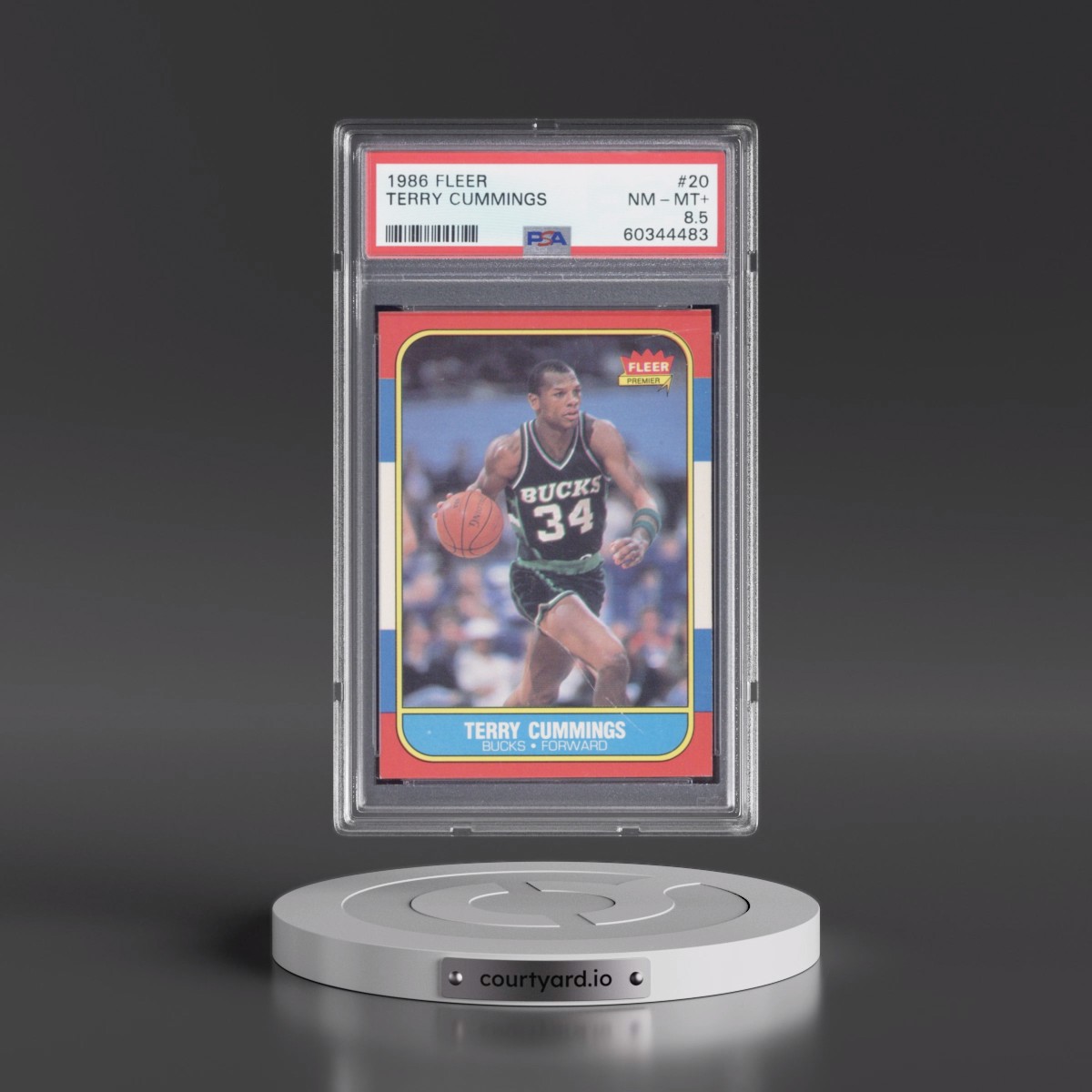 1986 Fleer #20 Terry Cummings (PSA 8.5 NM-MT+)