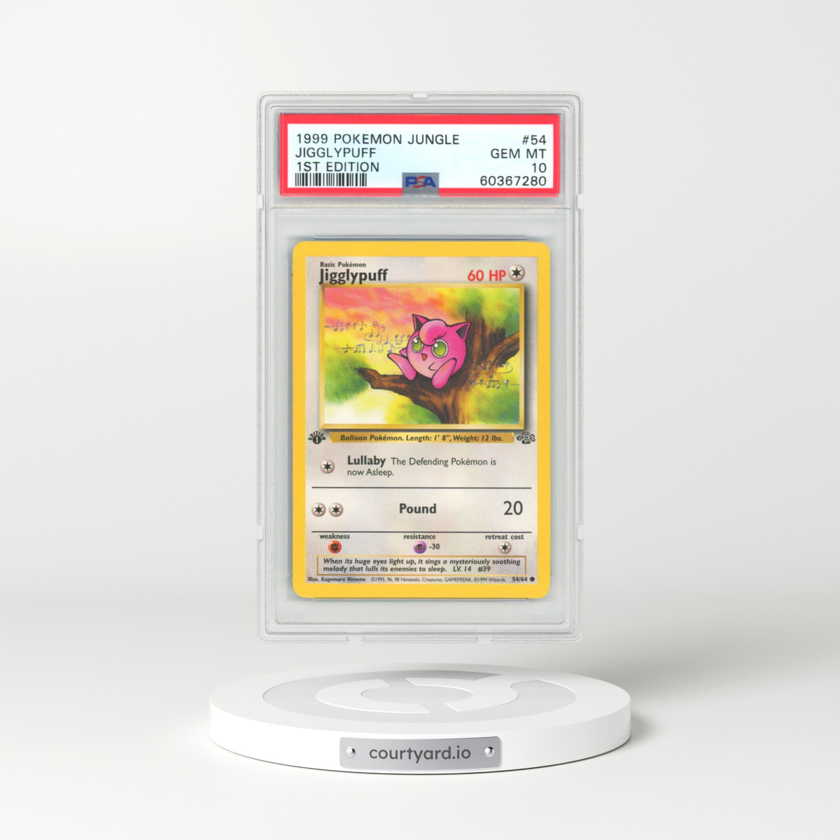 1999 Jungle #54 Jigglypuff - 1st Edition (PSA 10 GEM MINT)