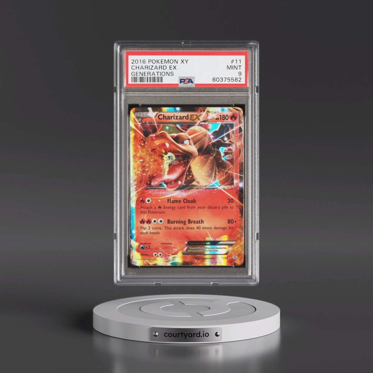 2016 Pokémon XY Generations #11 Charizard EX - Holo (PSA 9 MINT)