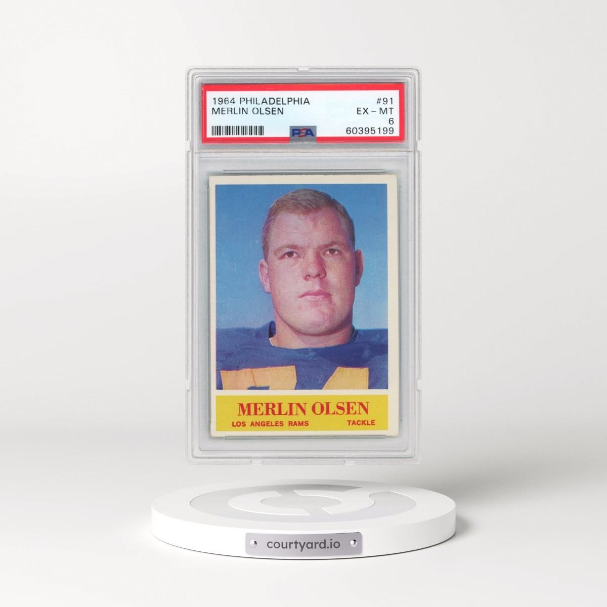 1964 Philadelphia #91 Merlin Olsen (PSA 6 EX-MT)