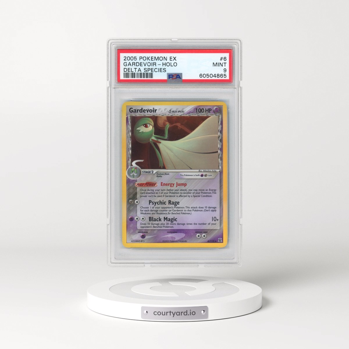 2005 Pokémon EX Delta Species #6 Gardevoir - Holo (PSA 9 MINT)