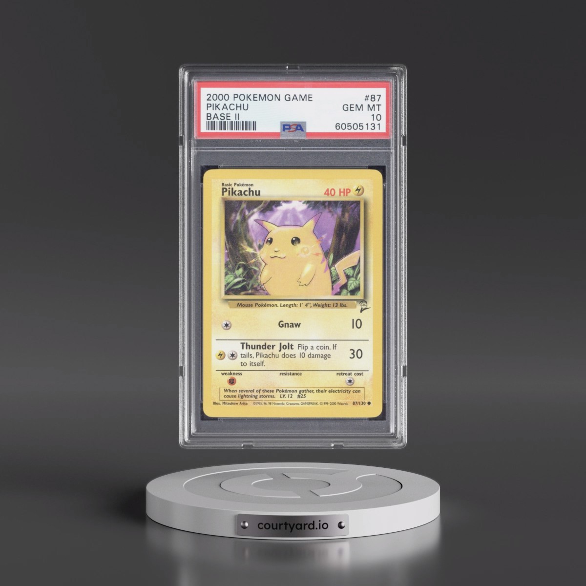 2000 Pokémon Game Base II #87 Pikachu (PSA 10 GEM MINT)