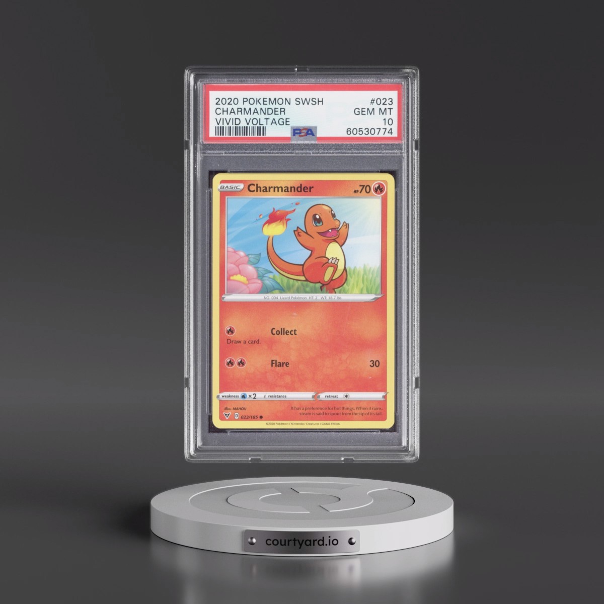 2020 Pokémon Sword & Shield Vivid Voltage #023 Charmander (PSA 10 GEM MINT)