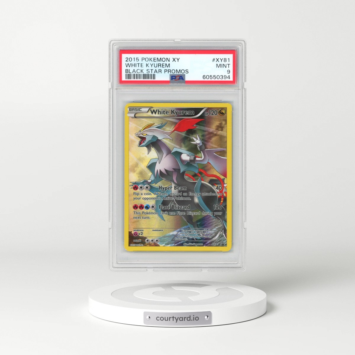 2015 Pokémon XY Black Star Promos #XY81 White Kyurem (PSA 9 MINT)