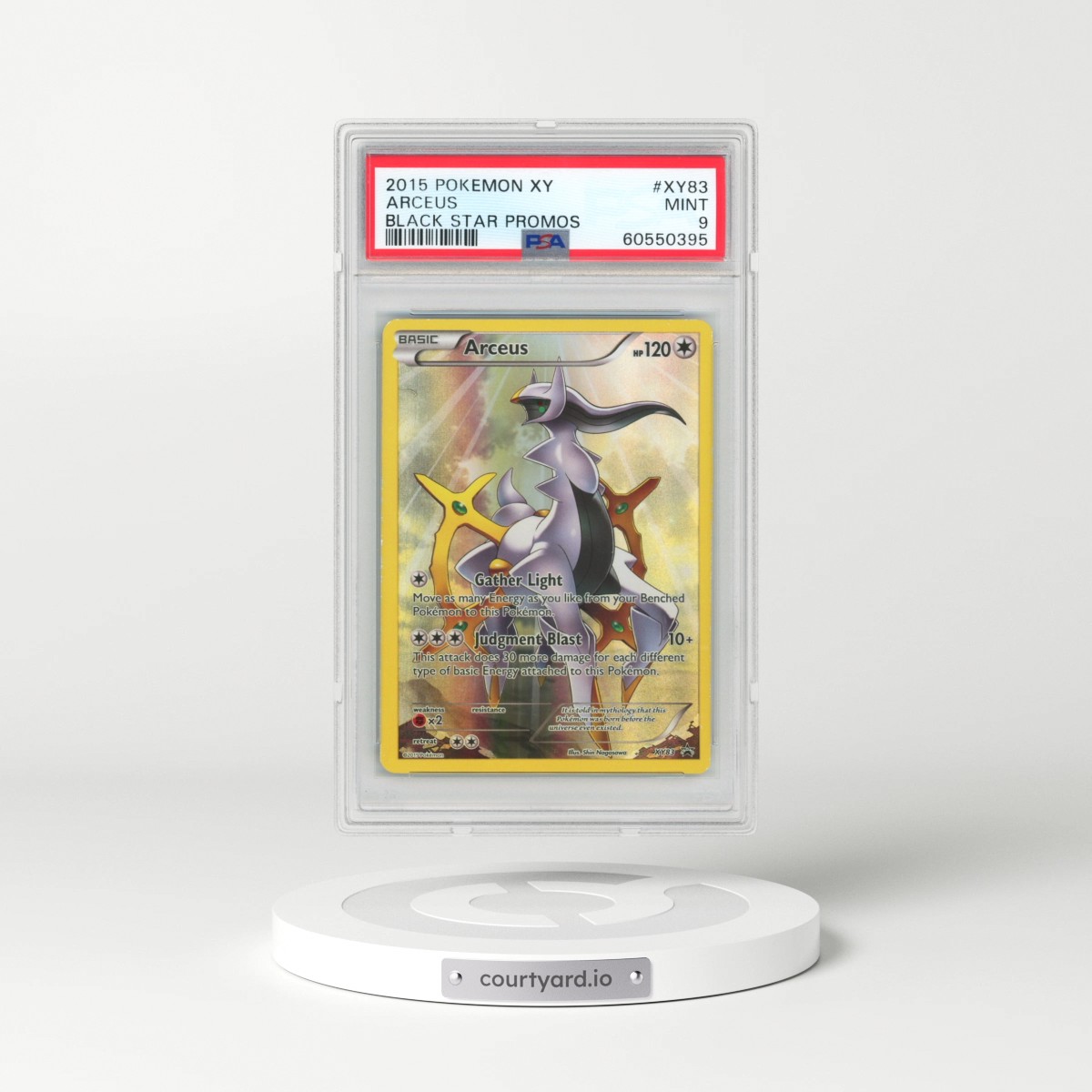 2015 Pokémon XY Black Star Promos #XY83 Arceus (PSA 9 MINT)