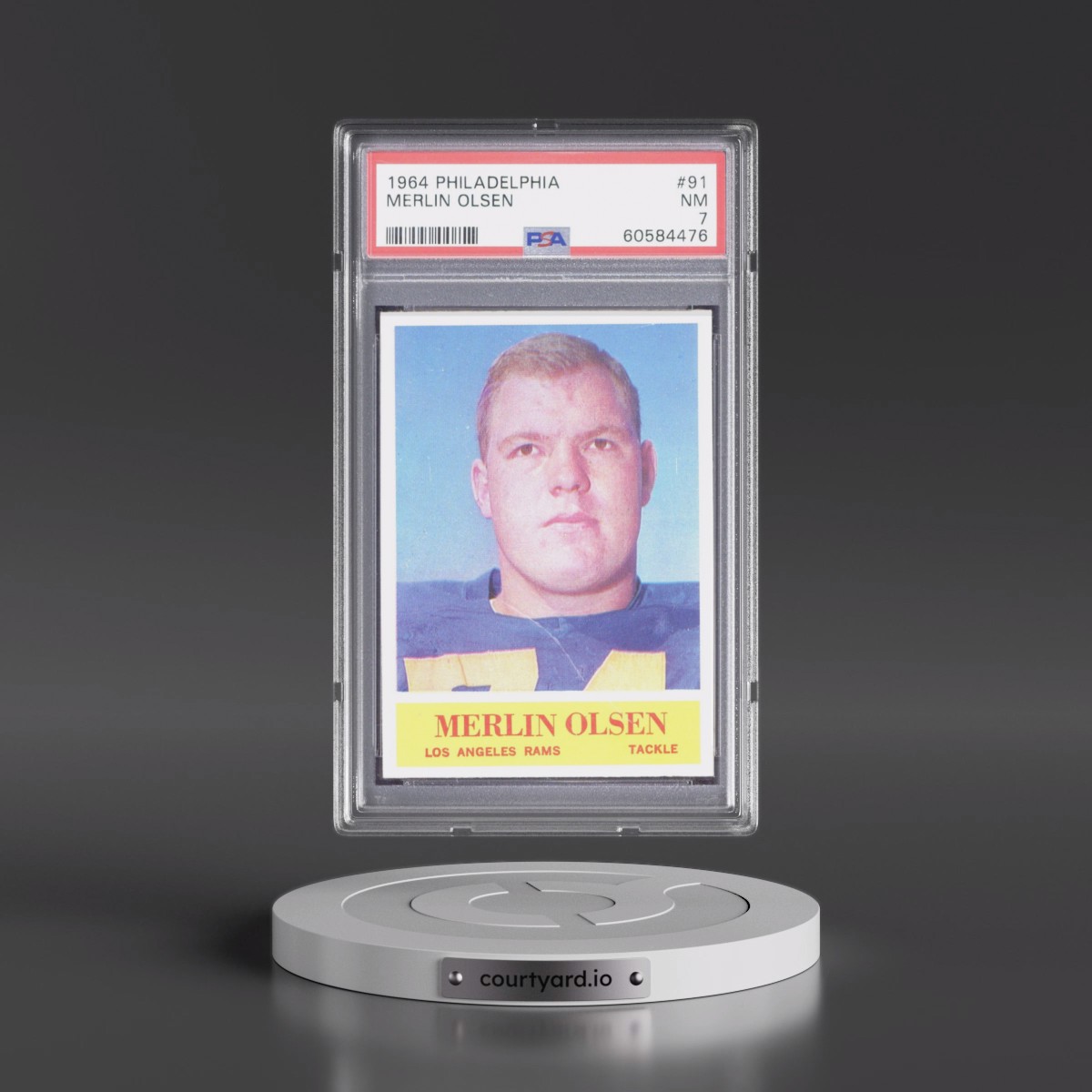 1964 Philadelphia Merlin Olsen #91 PSA 7